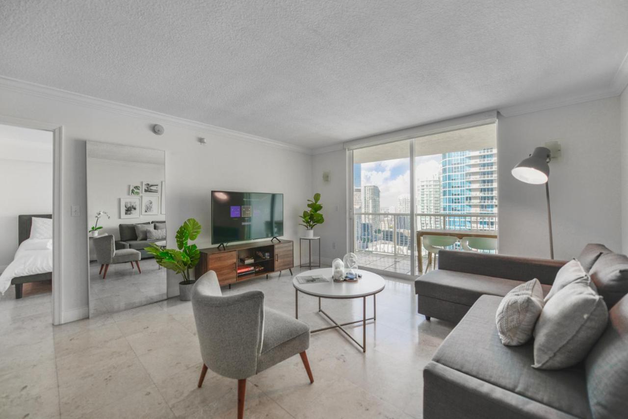 Centric Modern 40Thfloor Brickell Condo Free Parking By Palermo Home Miami Eksteriør billede