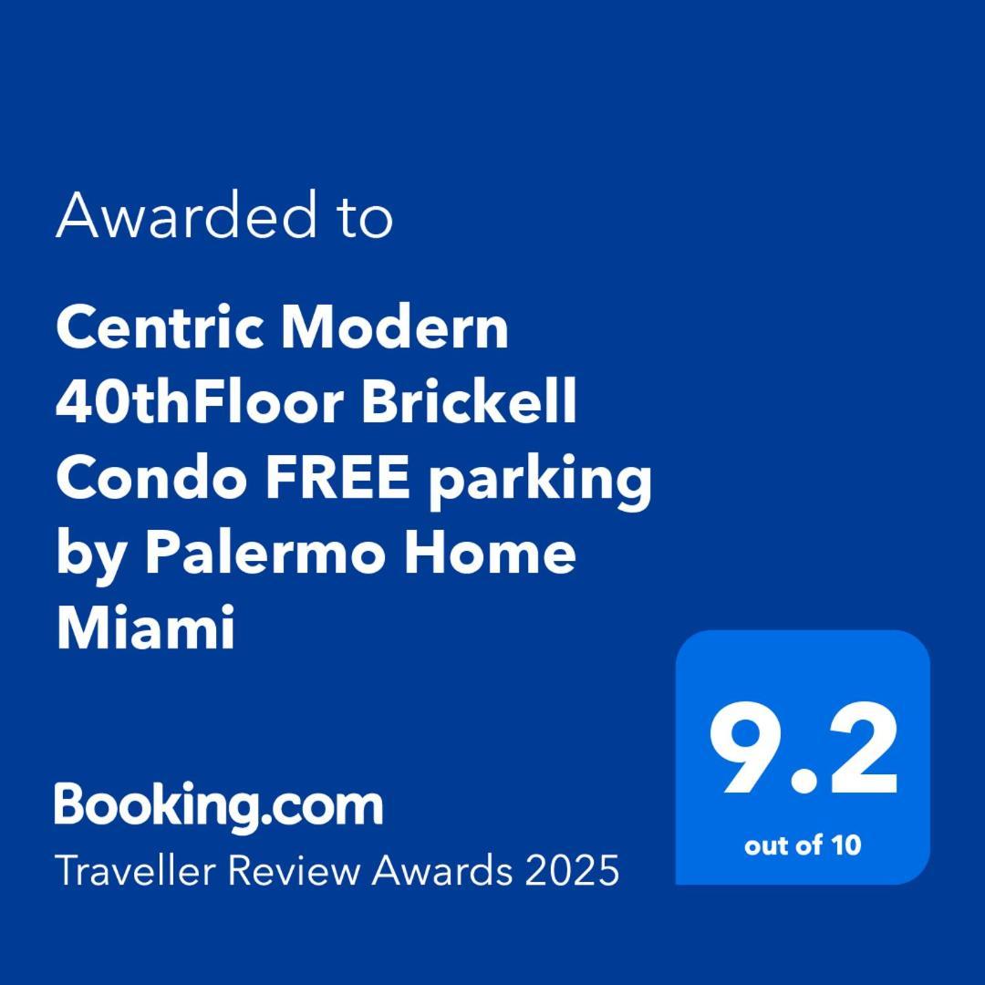 Centric Modern 40Thfloor Brickell Condo Free Parking By Palermo Home Miami Eksteriør billede